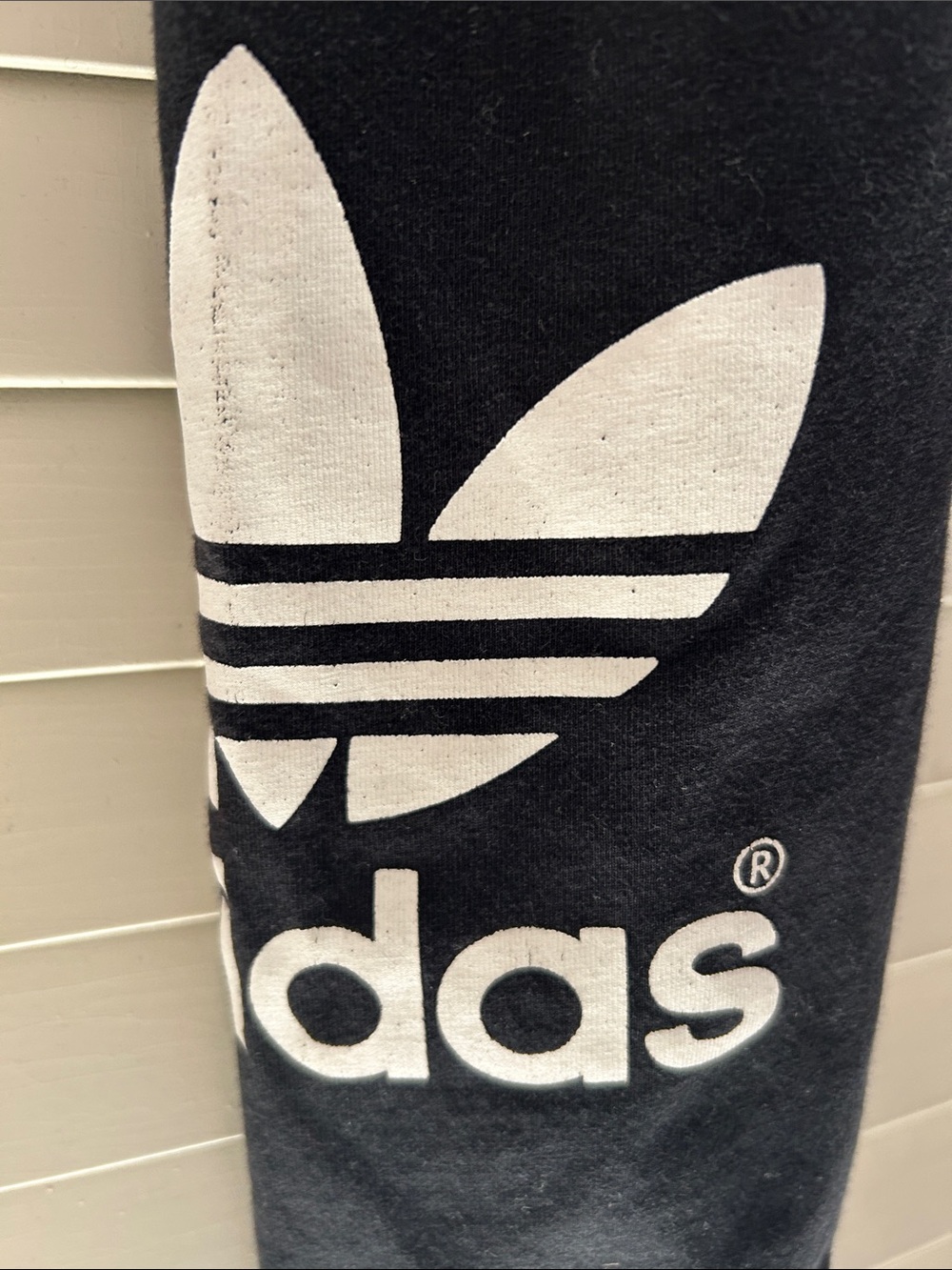 adidas Black Leggings with White Logo Size XS - Picture 3 of 5